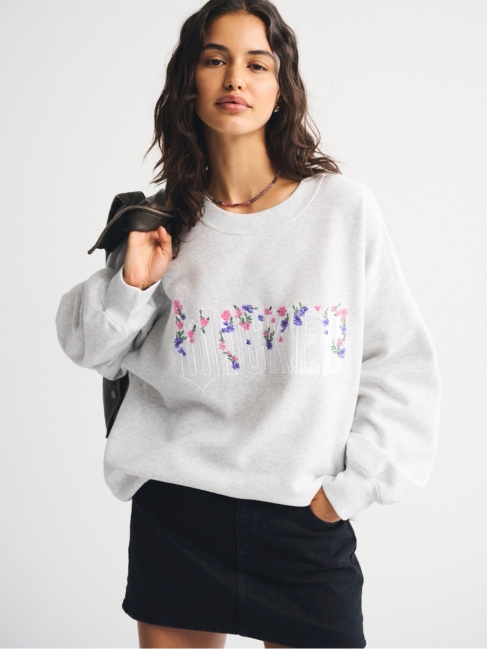 Wicked floral A&F sweatshirt